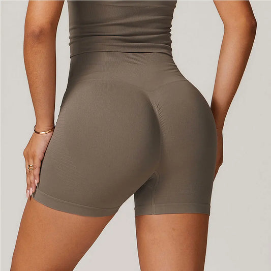 Women, High Waist  Seamless Yoga Shorts