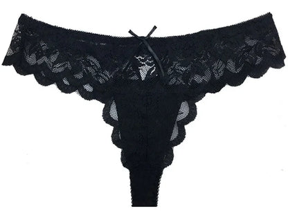 Women Sexy Lace Briefs Comfort G-String Thongs
