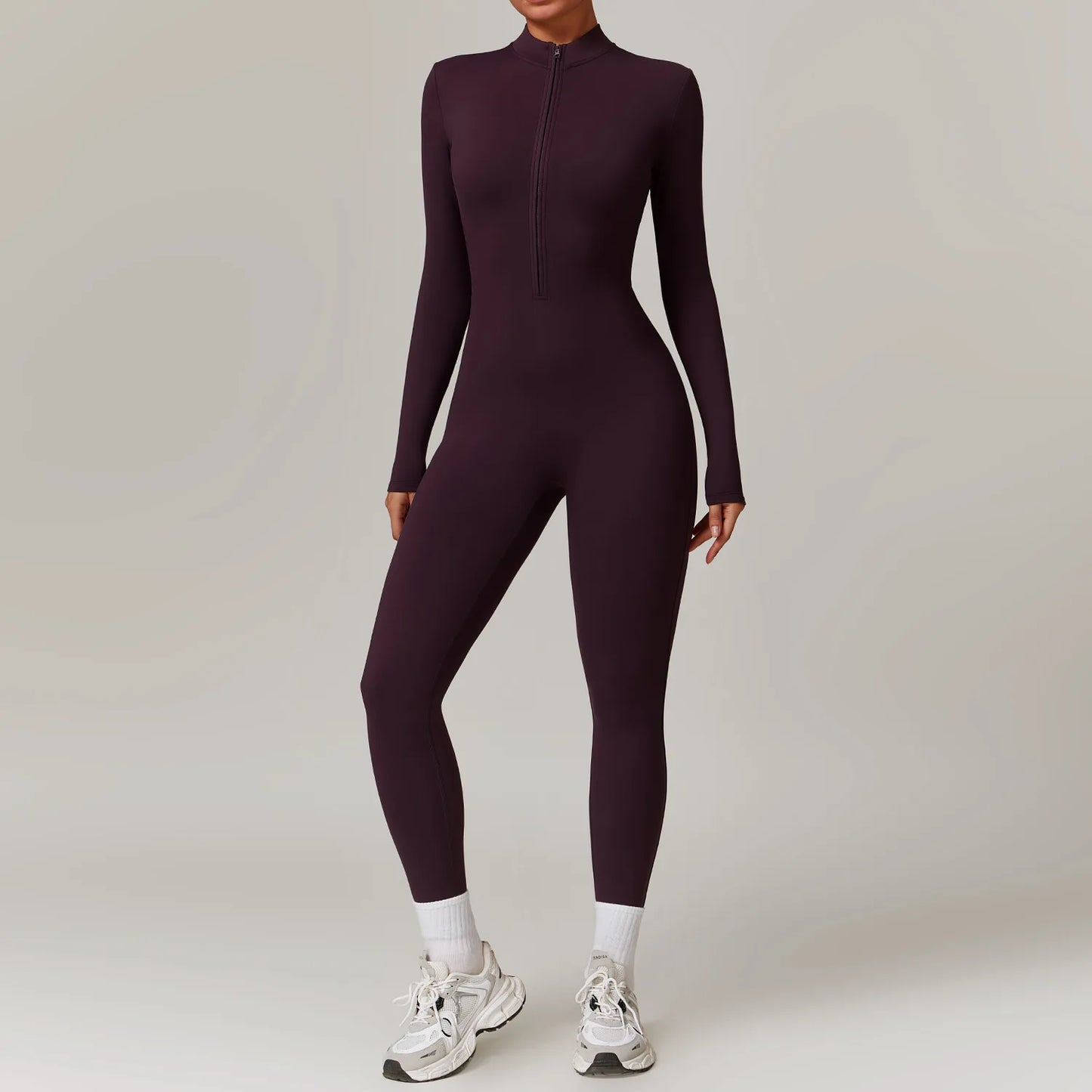 Zipper Workout Jumpsuit