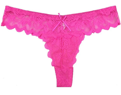 Women Sexy Lace Briefs Comfort G-String Thongs