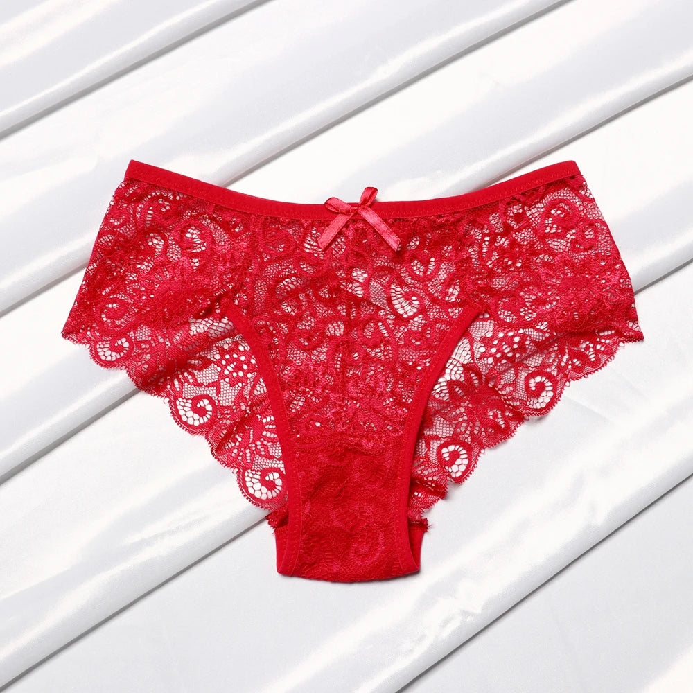 Lace Bow Hollow Thong