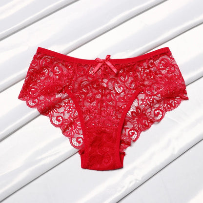 Lace Bow Hollow Thong