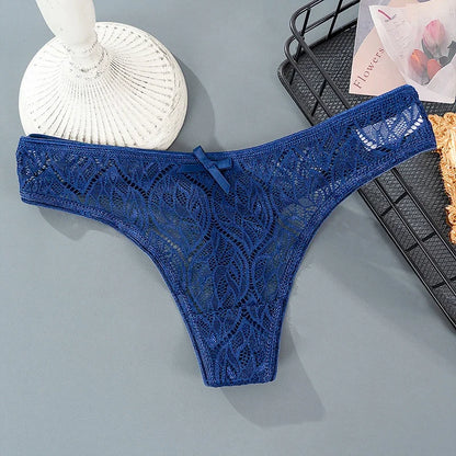 Lace Cotton Thong – Low Waist