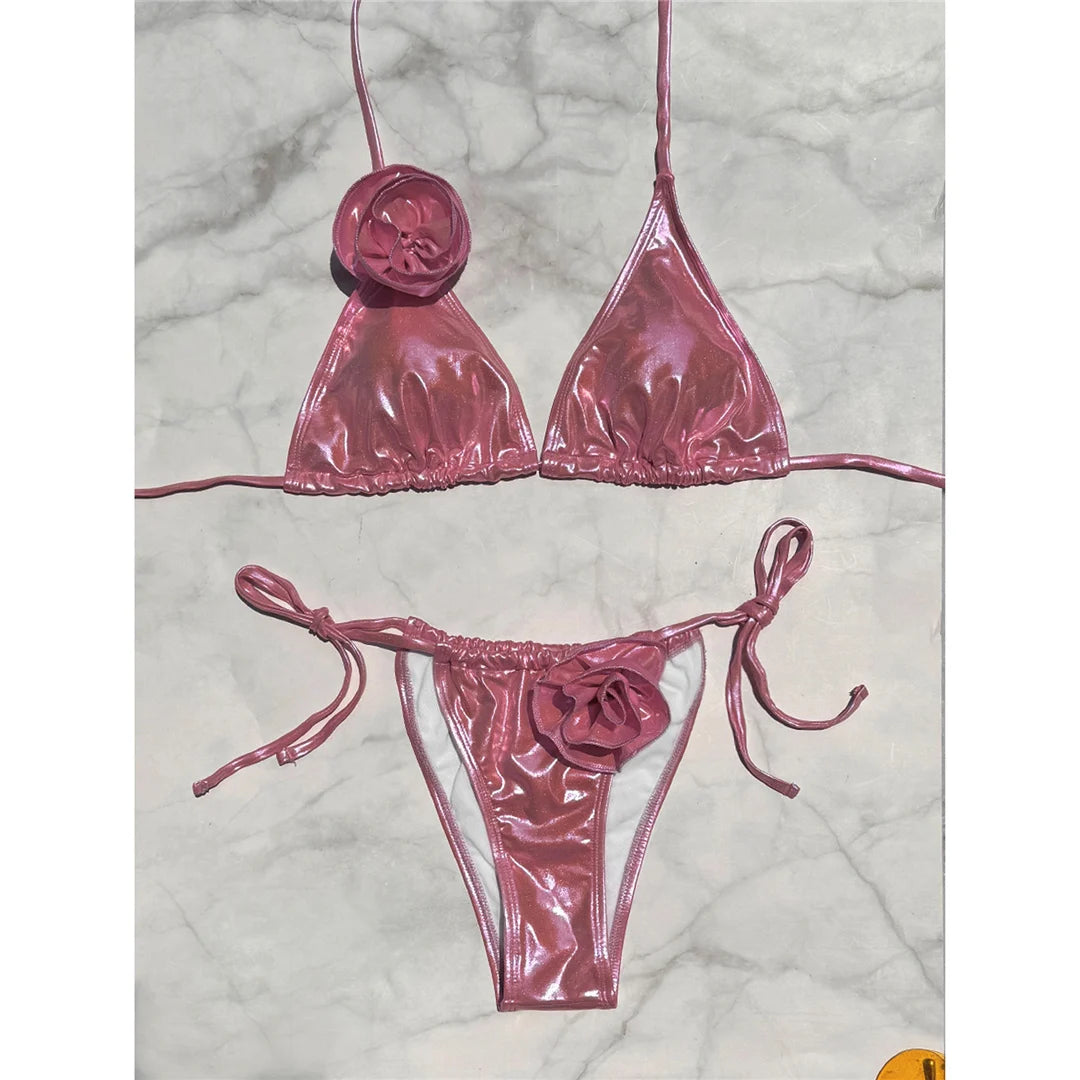 BloomStrap 3D Flower Bikini Set