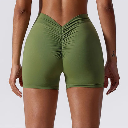 Women Yoga Shorts High Waist Lifting Scrunch Butt
