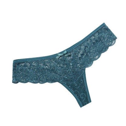 Lace Bow Hollow Thong