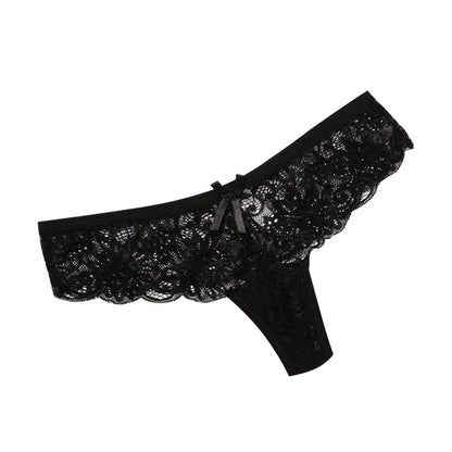 Lace Bow Hollow Thong