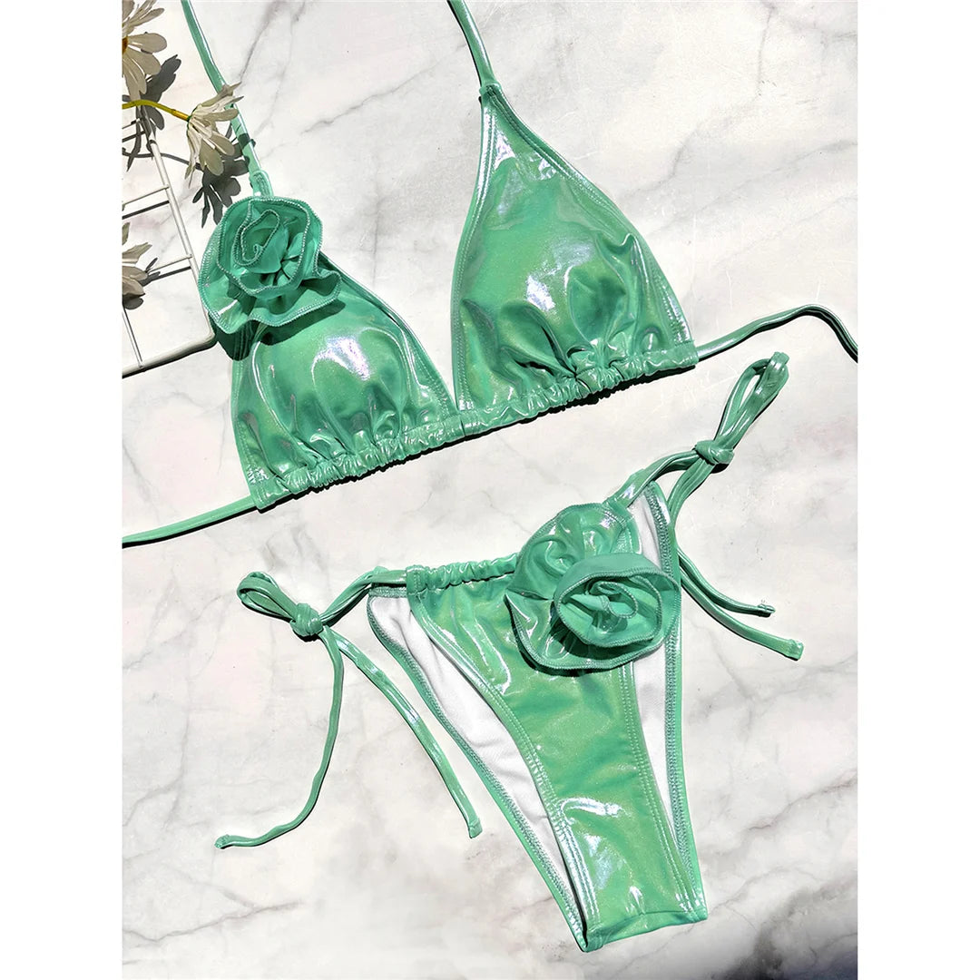 BloomStrap 3D Flower Bikini Set