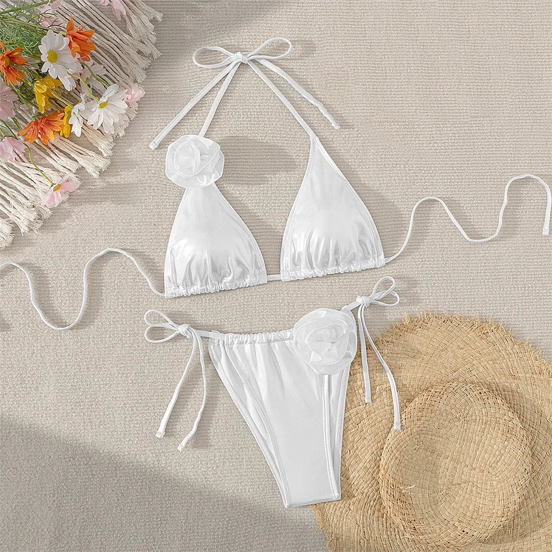 BloomStrap 3D Flower Bikini Set