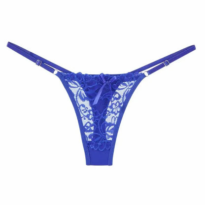 Adjustable Lace Hollow Thong – Low Rise