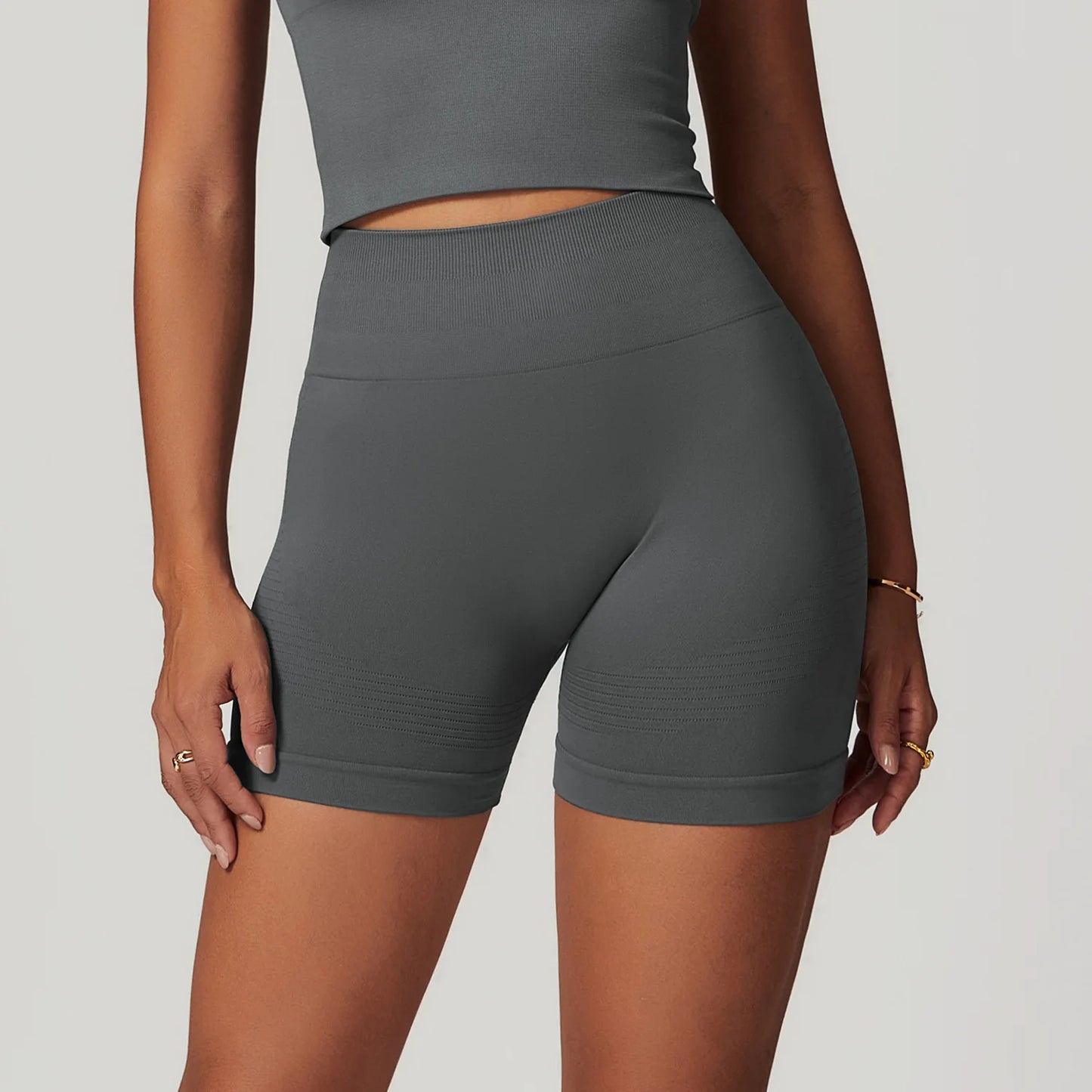 Women, High Waist  Seamless Yoga Shorts