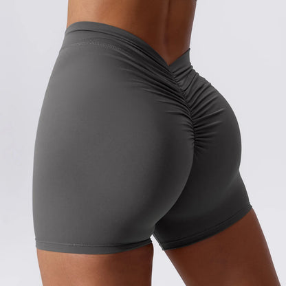 Women Yoga Shorts High Waist Lifting Scrunch Butt