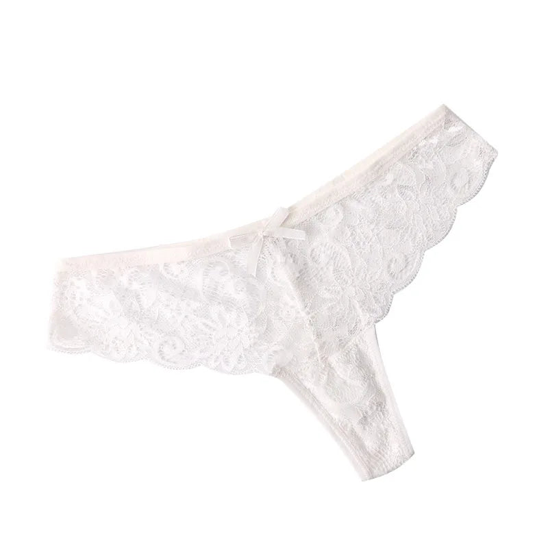Lace Bow Hollow Thong
