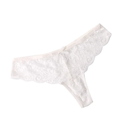 Lace Bow Hollow Thong