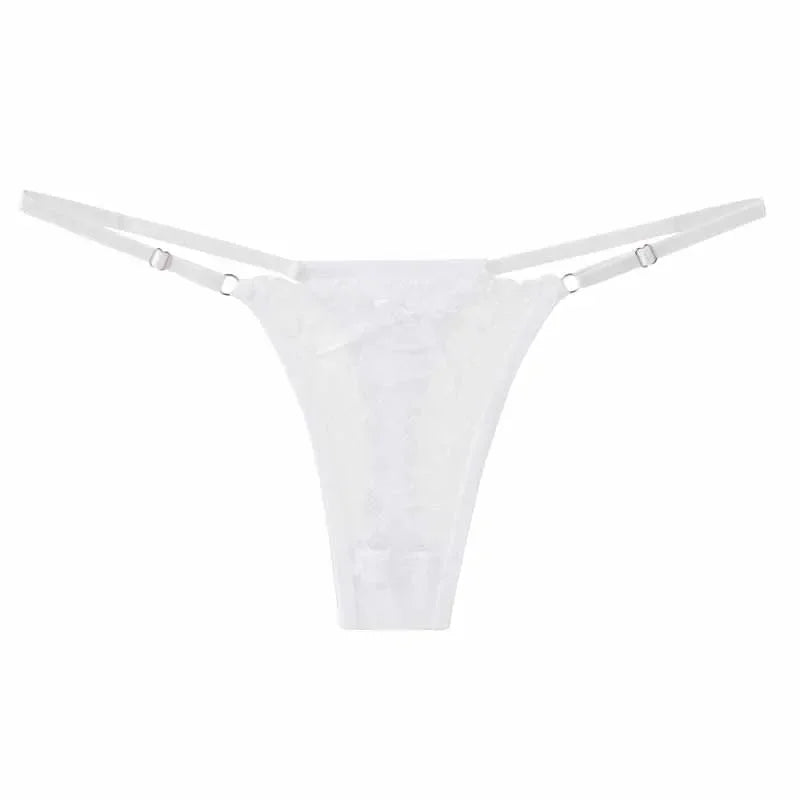 Adjustable Lace Hollow Thong – Low Rise