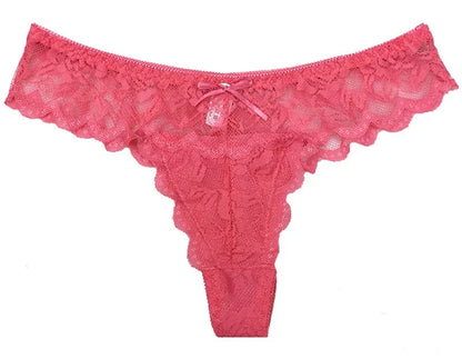 Women Sexy Lace Briefs Comfort G-String Thongs