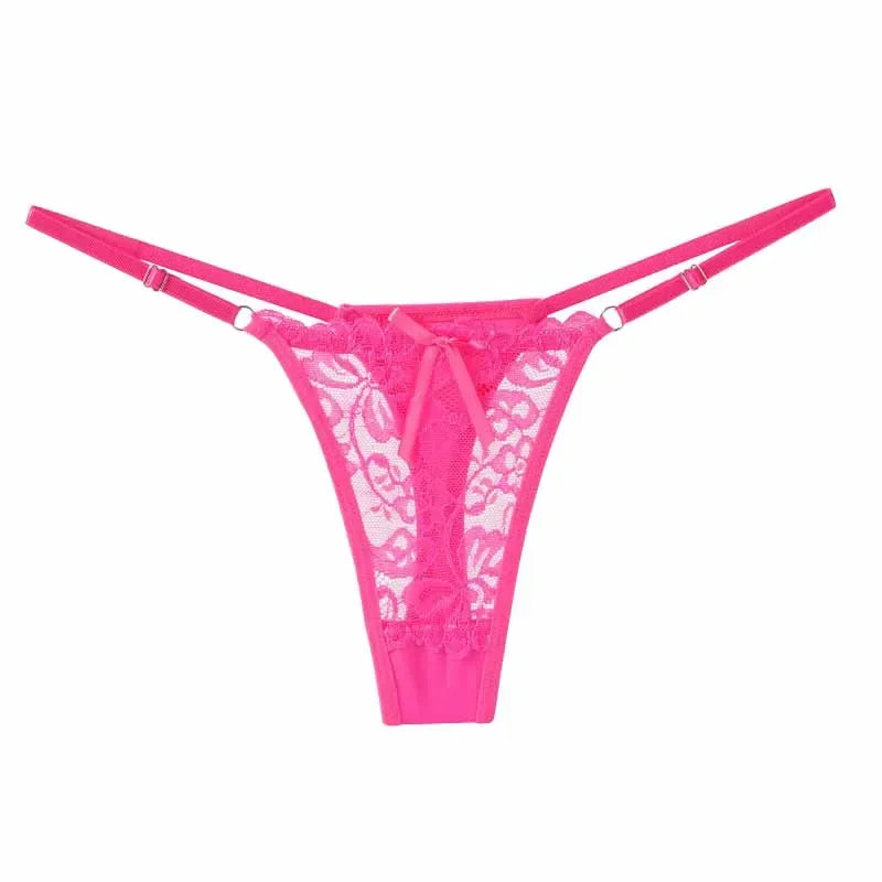 Adjustable Lace Hollow Thong – Low Rise