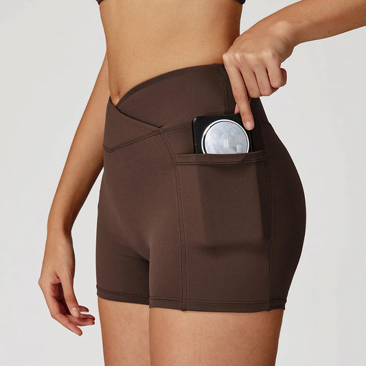 CurveFlex Cross-Waist Shorts