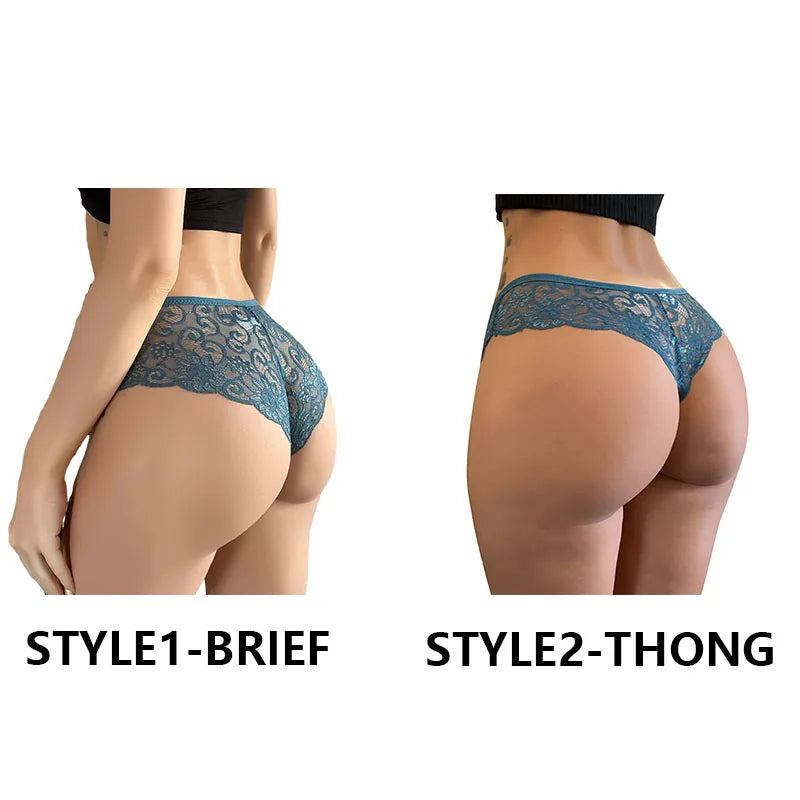 Lace Bow Hollow Thong