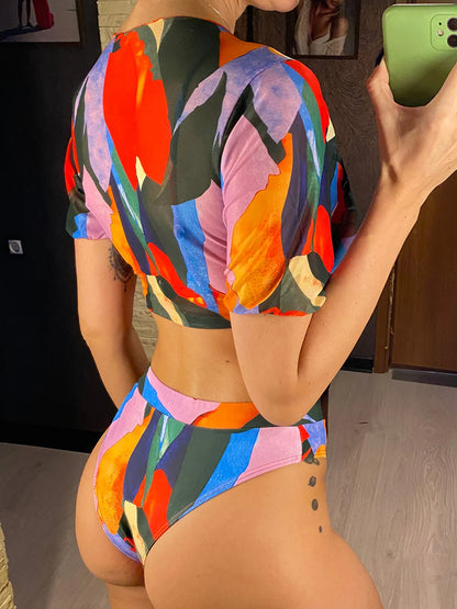 WildGlow 3-Piece Bikini Set