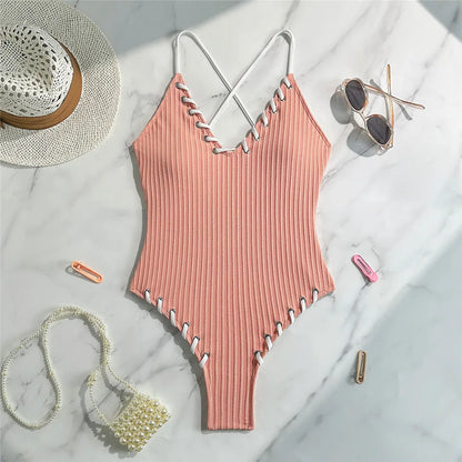 LuxeCurve Ribbed Monokini
