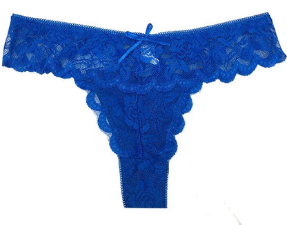 Women Sexy Lace Briefs Comfort G-String Thongs