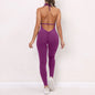 Gym Set Women Clothes Workout Yoga Suit Sportswear Women Sports Jumpsuit Fitness Rompers Stretch Female Push Up Workout Jumpsuit