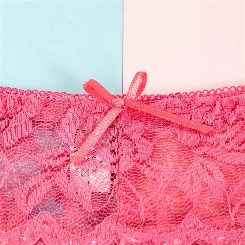 Women Sexy Lace Briefs Comfort G-String Thongs