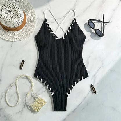 LuxeCurve Ribbed Monokini