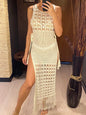 OceanMuse Crochet Maxi Cover-Up