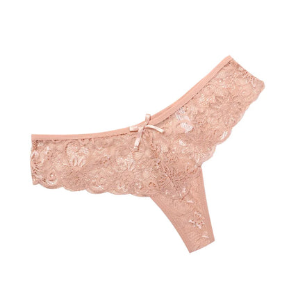 Lace Bow Hollow Thong