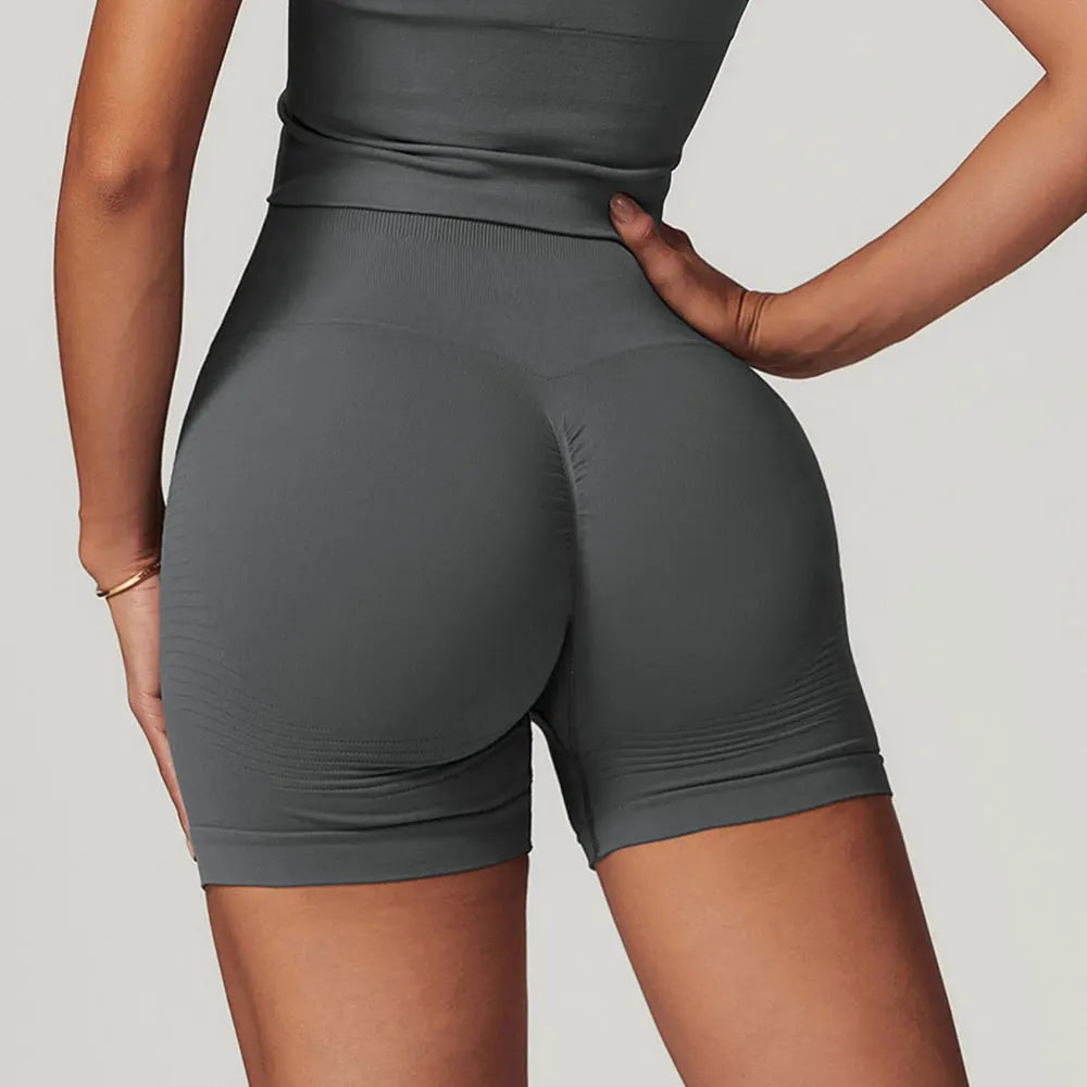Women, High Waist  Seamless Yoga Shorts