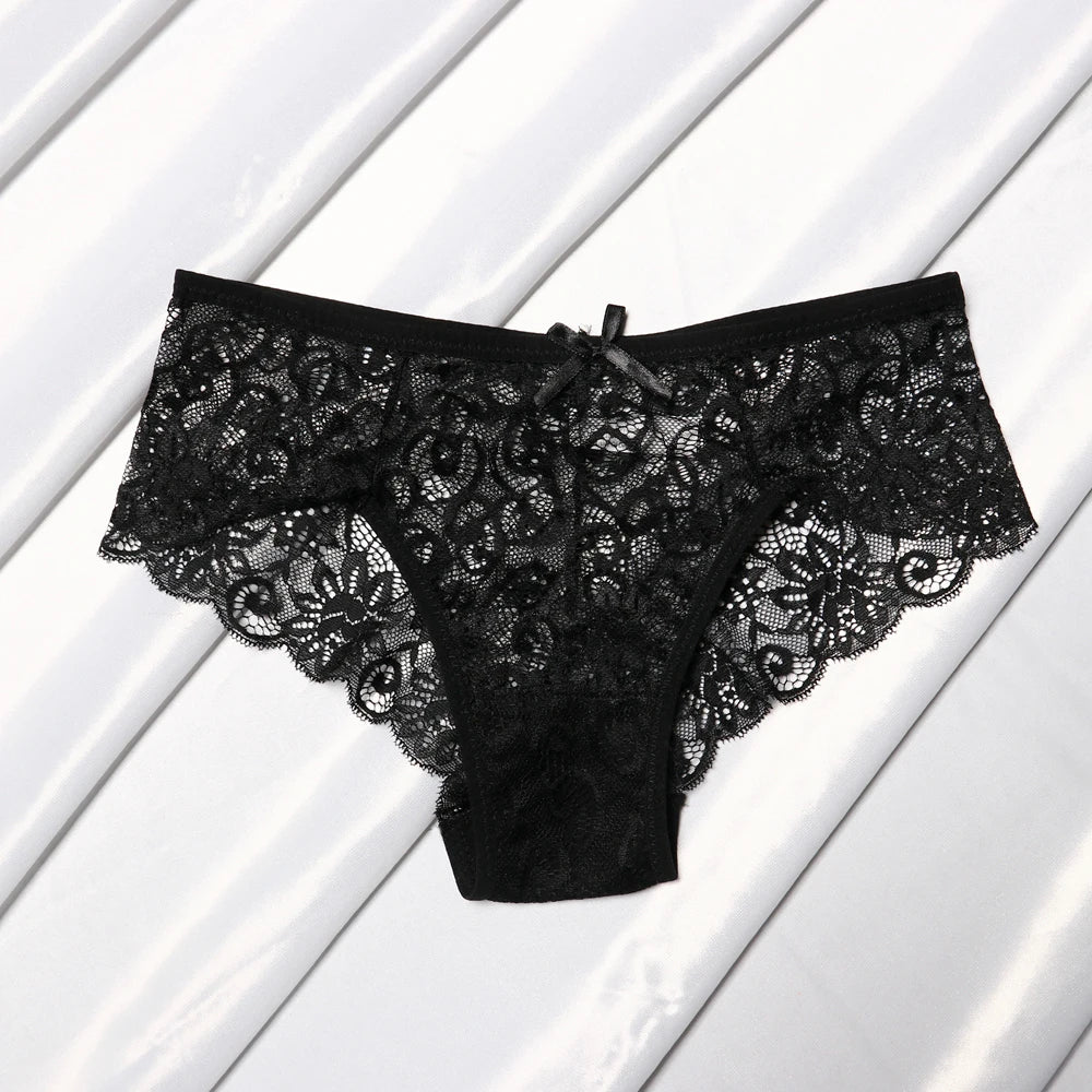 Lace Bow Hollow Thong