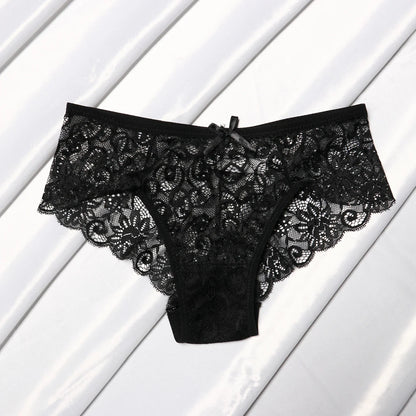 Lace Bow Hollow Thong